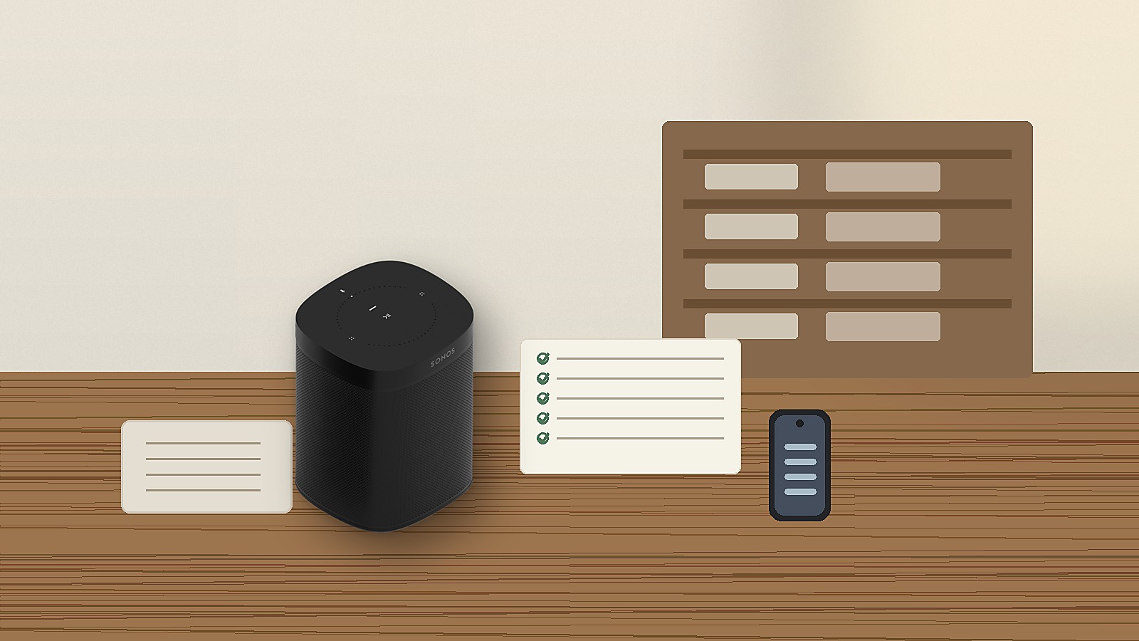 中古のSonos Oneを購入前に外装や付属品を確認している様子