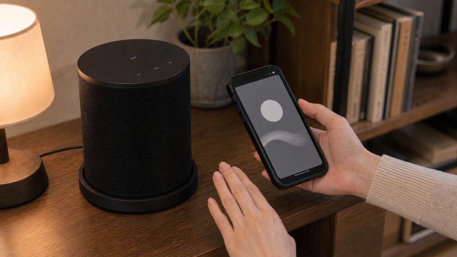 Sonos Trueplayのやり方をスマホで確認する手元